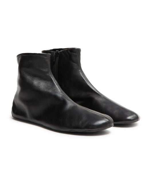 The Row Black Stella Ankle Boots