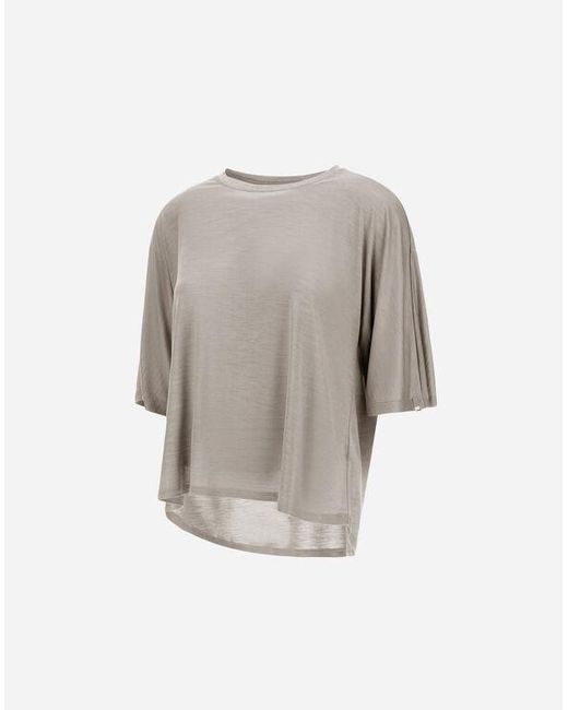 Herno Gray Crew-Neck T-Shirt