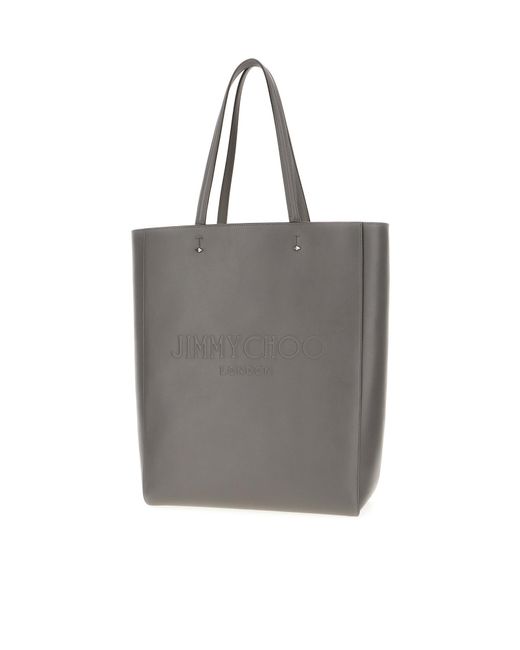 Jimmy Choo Gray Double-Handle Handbag for men
