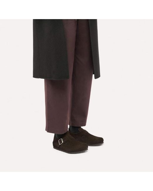 Birkenstock Brown London Suede Leather for men