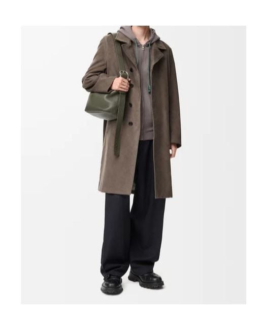 Loewe Brown Cotton Collar Coat for men