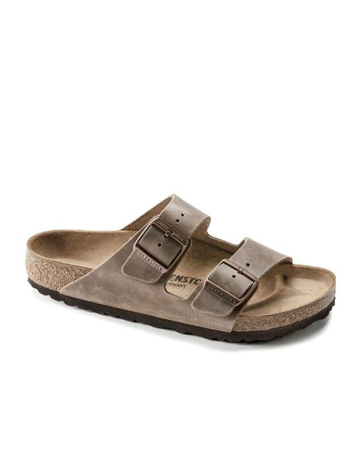 Birkenstock Brown Round Head Slippers for men