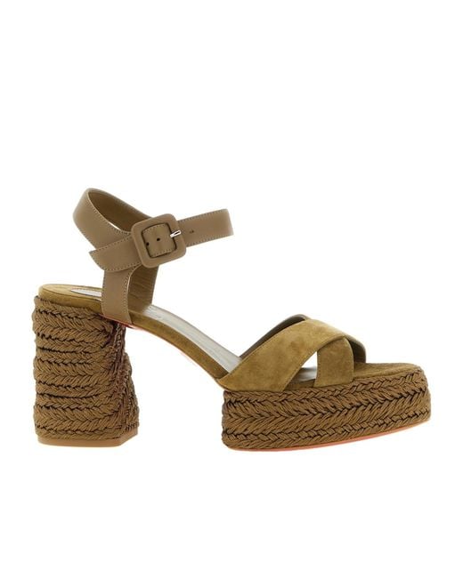 Christian Louboutin Multicolor Calakala Platform Espadrilles