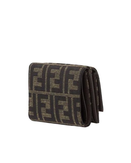 Fendi Black Mini Tube Trifold