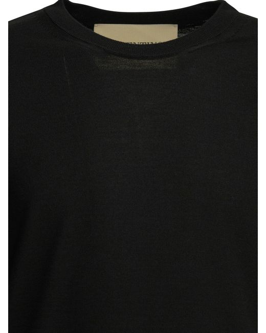 Valentino Blue Vlogo Signa Short-Sleeve Knitted Sweater for men