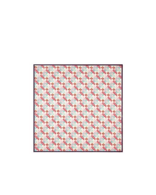 Fendi Pink Ff-Pattern Square Scarf