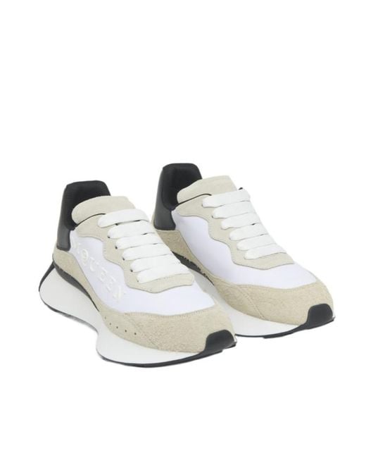 McQueen White Sprint Runner for men