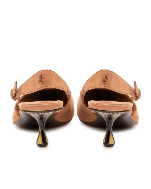 Jimmy Choo Brown Pointed-Toe High Heels