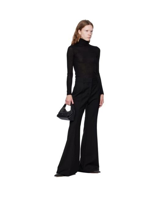 Gabriela Hearst Black High-Necked Long-Sleeved Sweater
