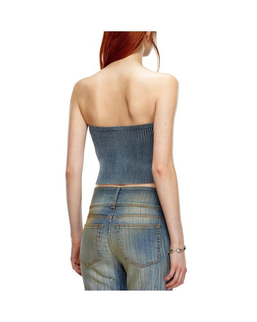 DIESEL Blue M-Clarksvillex-C Tube Top
