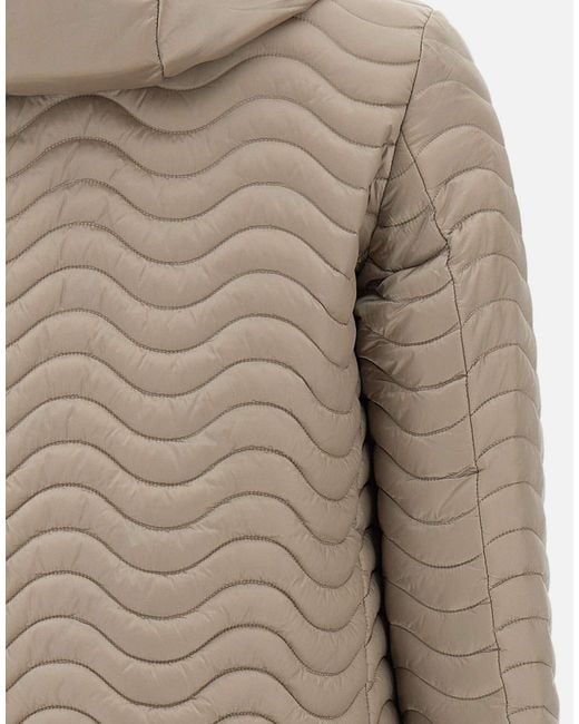 Save The Duck Brown Sirena Hooded Puffer Jacket