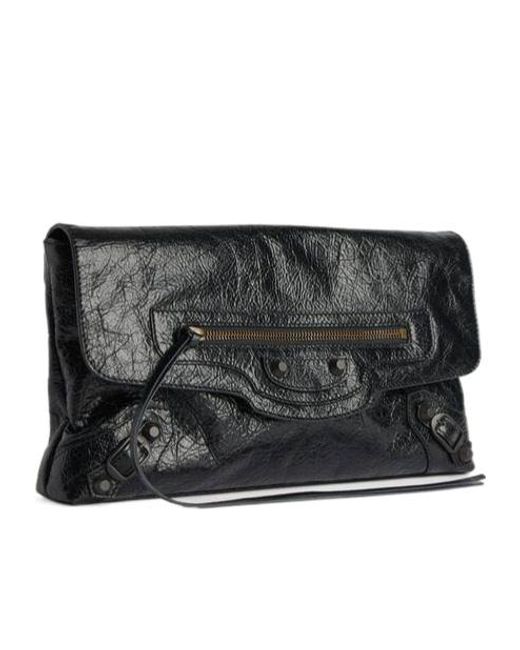 Balenciaga Black Le City Clutch Bag
