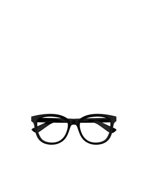 Gucci White Eyewear Oval Frame Glasses