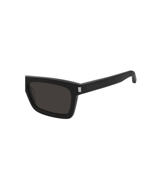 Saint Laurent White Eyewear Betty Rectangular Sunglasses