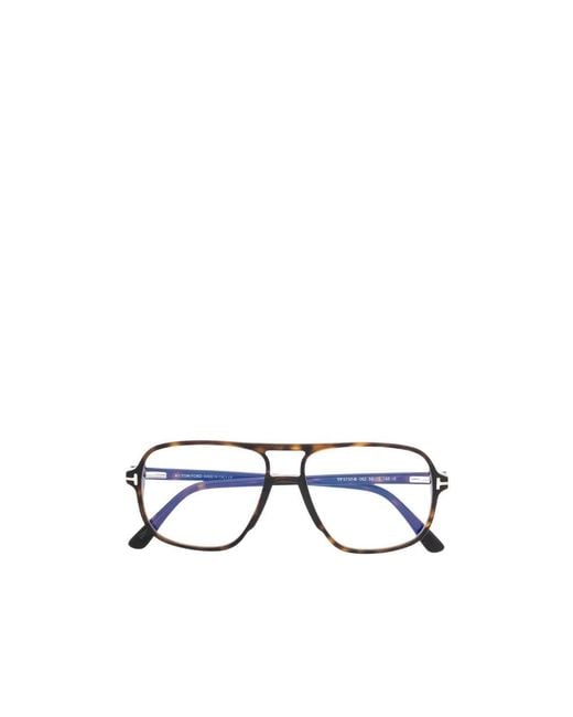 Tom Ford White Eyewear Aviator-Frame Glasses for men