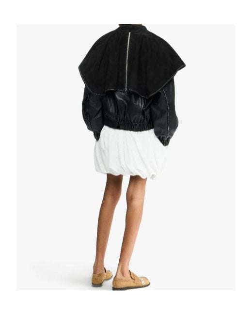 J.W. Anderson Black Jw Anderson Oversized Collar Bomber Jacket