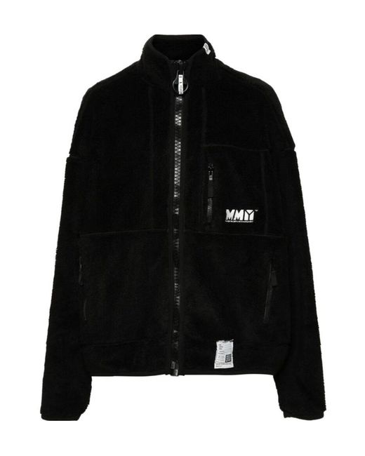 Maison Mihara Yasuhiro Black Faux-Shearling Jacket for men