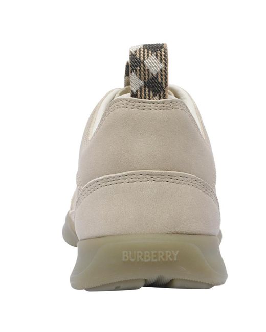 Burberry Gray Matrix Lace-Up Sneakers for men
