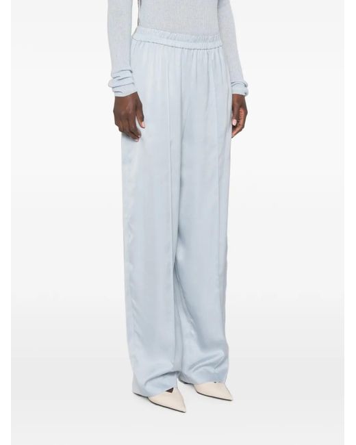 Fabiana Filippi White Elasticated-Waistband Trousers