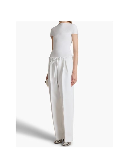 Khaite White Basile Bodysuit