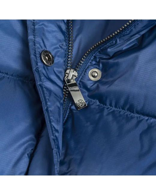Armani Jeans Blue Long-Sleeved Down Jacket