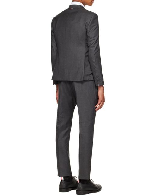 Thom Browne Blue Slim-Cut Single-Breasted Suit for men