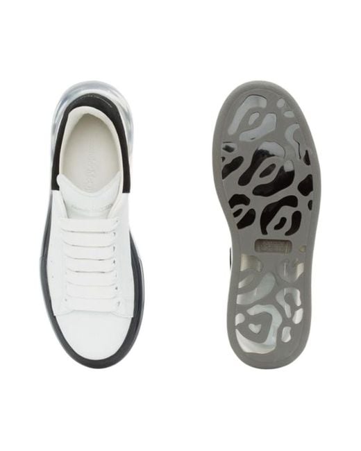 McQueen White Oversized Lace-Up Sneakers