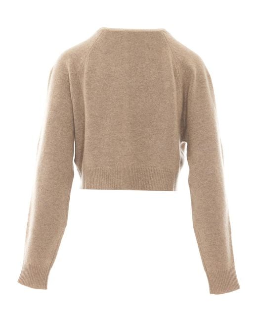 Loulou de Saison Natural Heike Cropped Button Cardigan