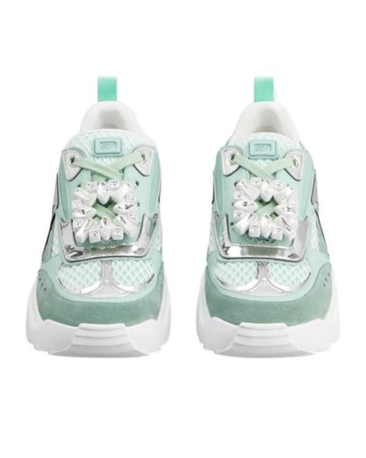 Roger Vivier Green Viv' O The Run Sneakers