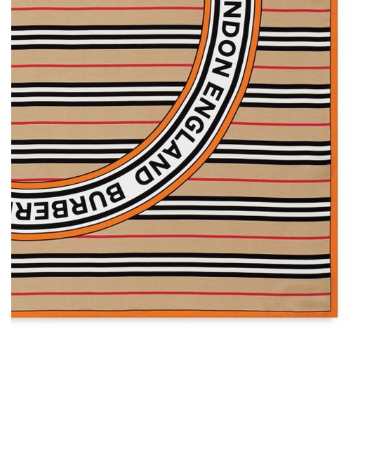 Burberry Multicolor Icon Stripe Logo Scarf for men