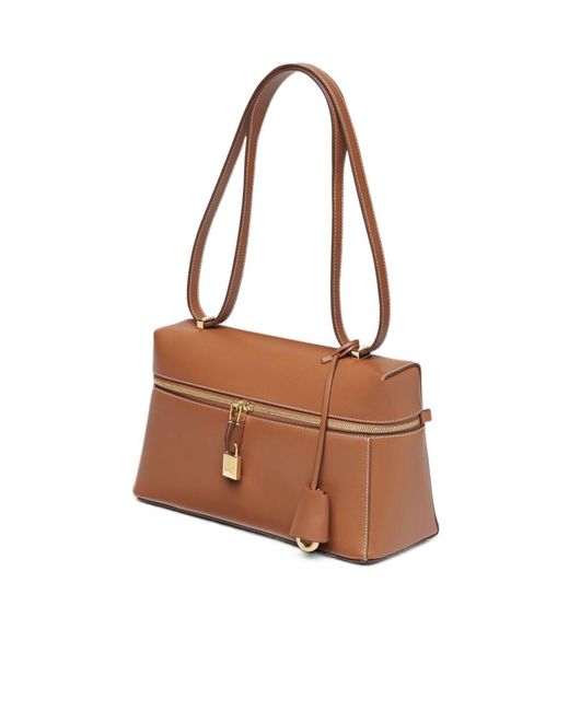 Loro Piana Brown Extra Bag L27 Shoulder Bag