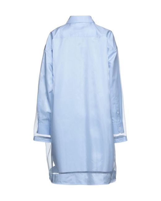 Maison Margiela Blue Solid Colour Shirts