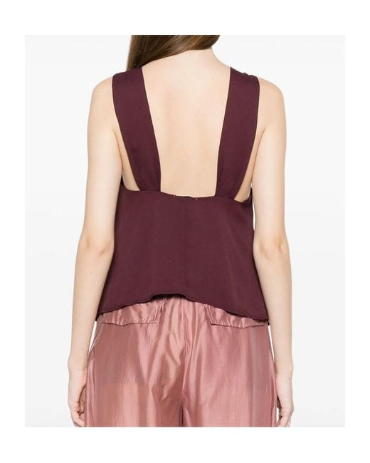 Forte_forte Purple Sleeveless Vest