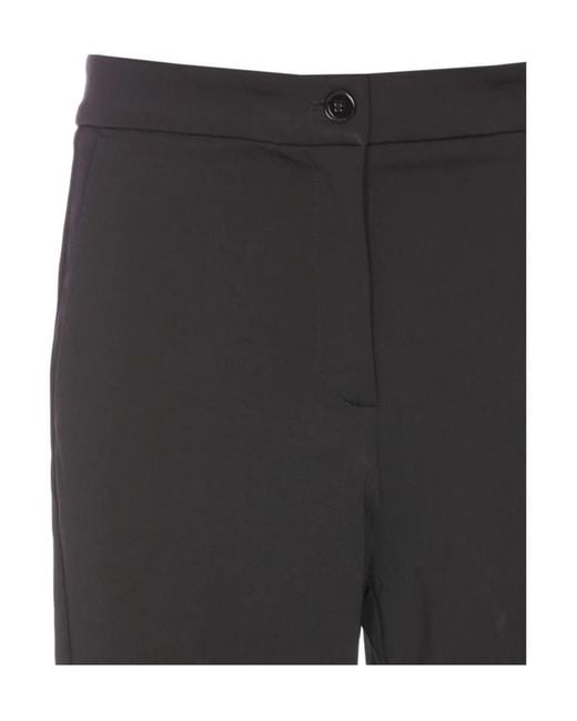 Pinko Black Straight-Leg Slim-Fit Trousers