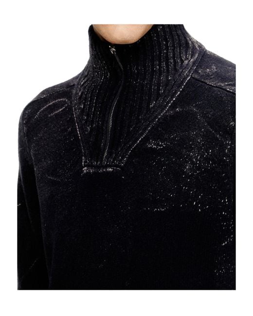 DIESEL Blue K-Maxime Zip-Up Sweater for men