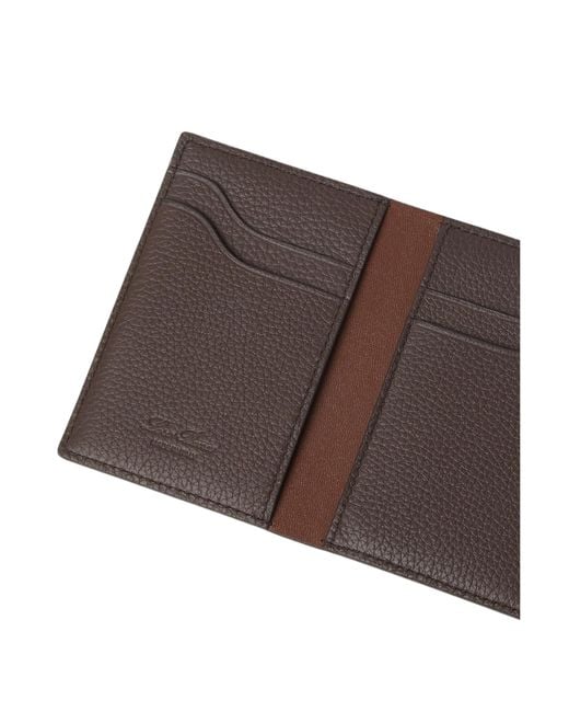 Loro Piana Brown Extra Bifold Card Holder for men