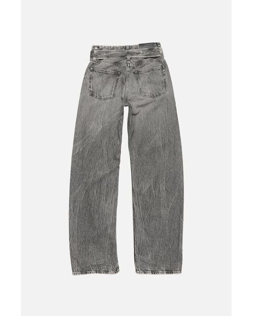 Acne Gray Belted Jeans for men