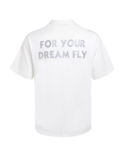 LIU REGALI White Hot Air Balloon Oil Painting Short-Sleeved T-Shirt for men