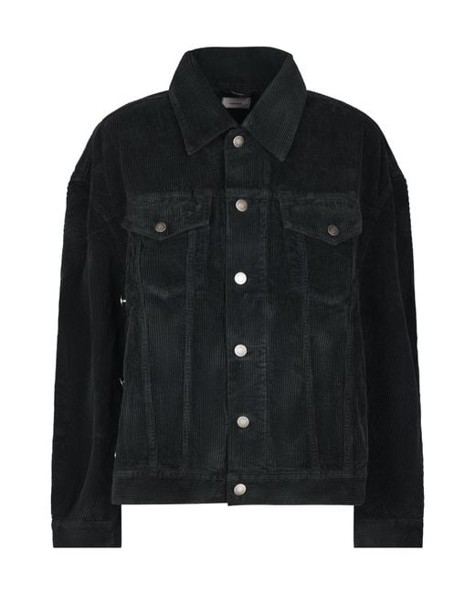 Haikure Black Button-Down Long-Sleeved Casual Jacket