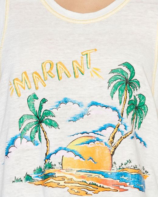 Isabel Marant White Arielle Tee-Shirt