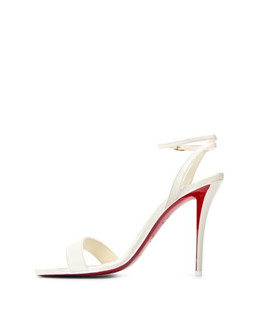 Christian Louboutin White High-Heel Sandals