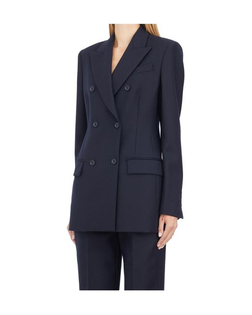 Dondup Blue Double-Breasted Blazer