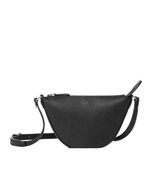 Fendi Black Melon Mini Shoulder Bag for men