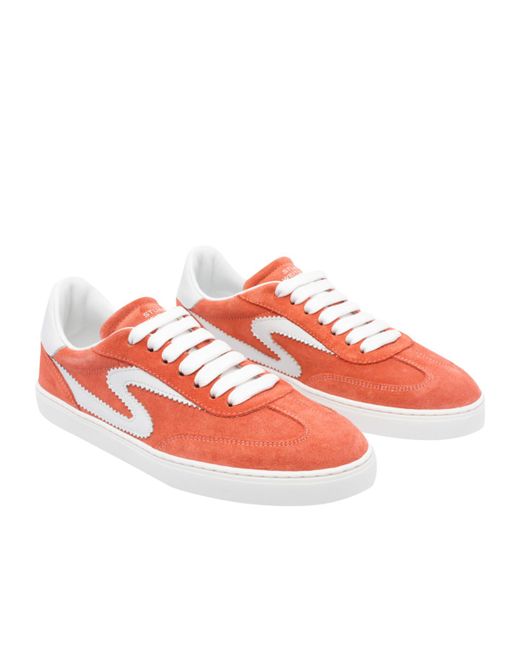 Stuart Weitzman Red Low-Top Casual Shoes