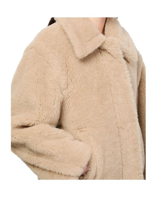 Max Mara Natural Teddy Cropped Coat