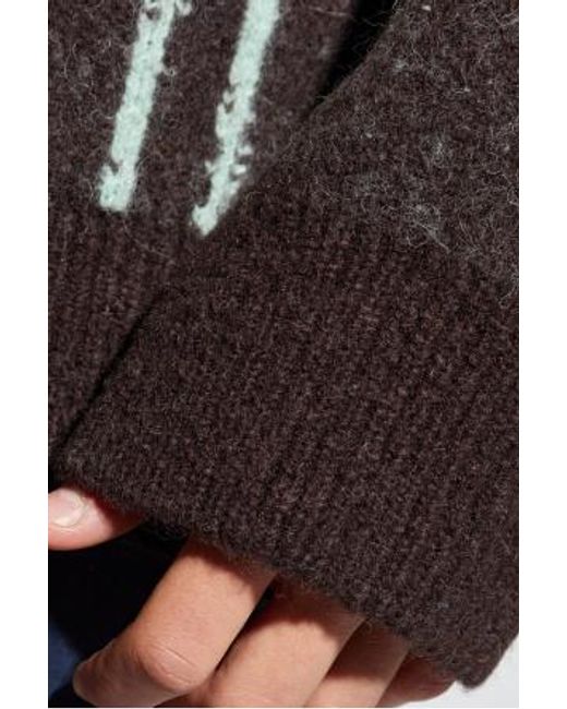Dries Van Noten Gray Long Sleeve Sweater for men