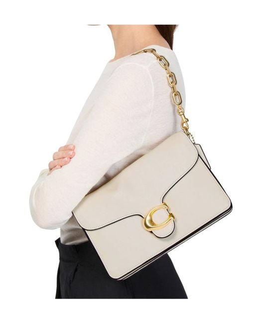 COACH White Tabby Shoulder Bag
