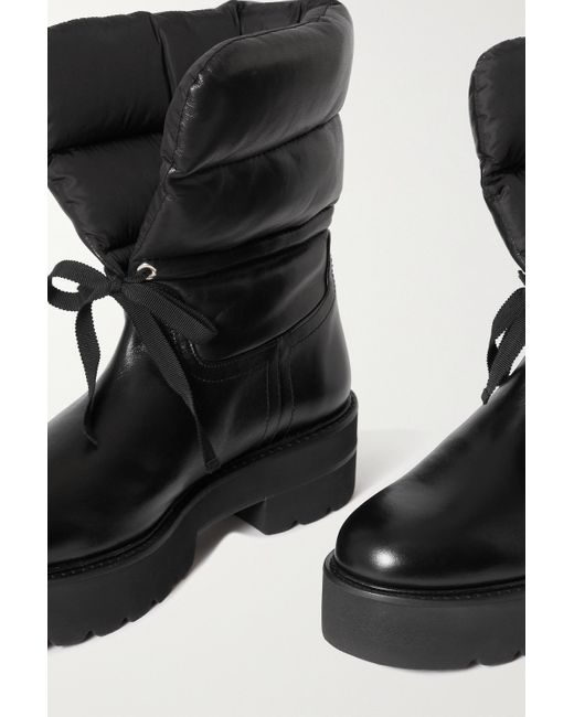 Stuart Weitzman Black Round Toe Boots