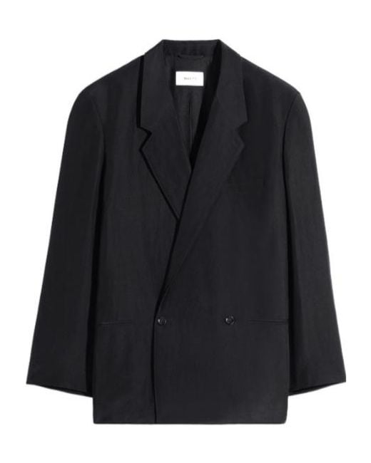 Lemaire Black Oversized Long Sleeved Blazer for men