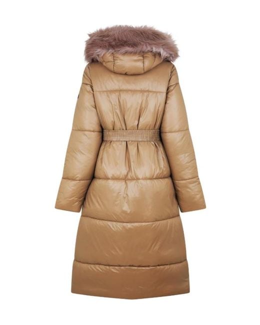 Barbour Natural Saskia Long Puffer Jacket